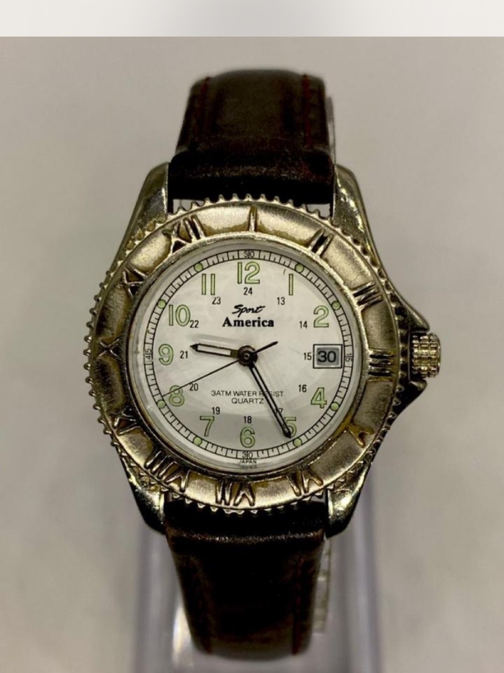 Ladies * Sports America ^^^   Quartz Watch  \ Tan  Leather Strap *